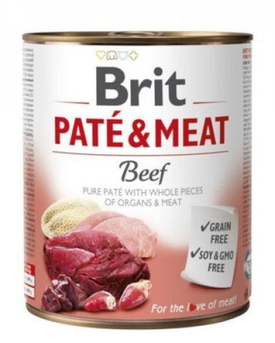 Wołowina BRIT Pate&Meat Beef, 800 g Brit