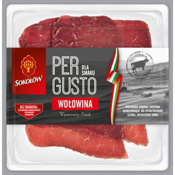 Wołowina Pergusto plastry 80 g Sokołów Sokołów