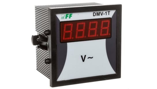 Woltomierz 1-fazowy cyfrowy 0-600V AC dokładność 1 DMV-1T F&F
