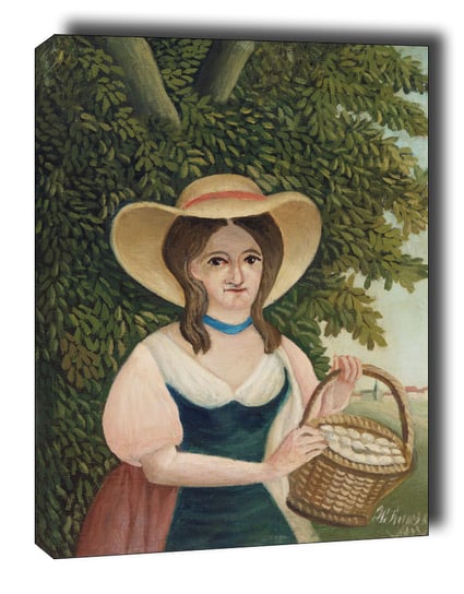 Woman With Basket Of Eggs - Obraz Na Płótnie 40X50 Cm Galeria Plakatu