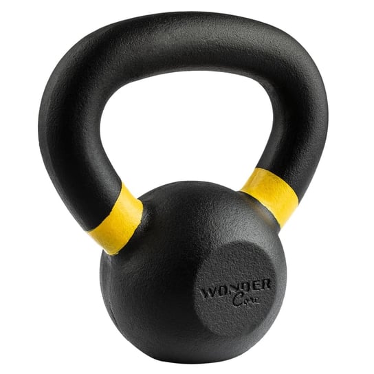 Wonder Core Kettlebell z powłoką, 4 kg, czarno-żółty Wonder Core