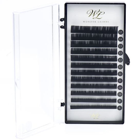 Wonder Lashes, Rzęsy Jedwabne Na Paletkach D; 0,15; 13mm WonderLashes