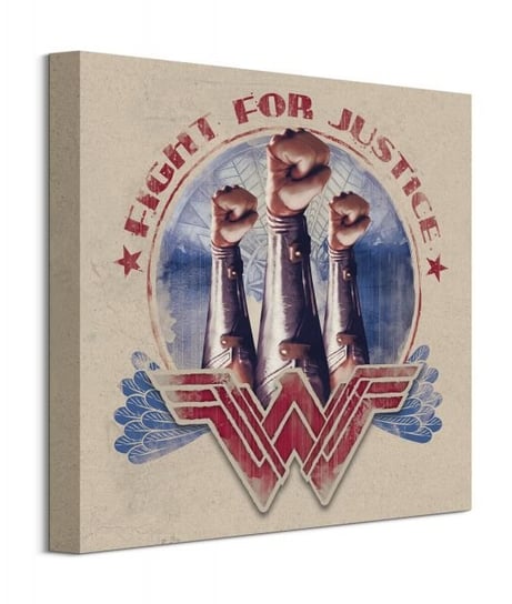 Wonder Woman Fight For Justice - Fist - obraz na płótnie DC COMICS