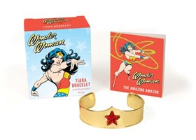 Wonder Woman Tiara Bracelet and Illustrated Book Manning Matthew