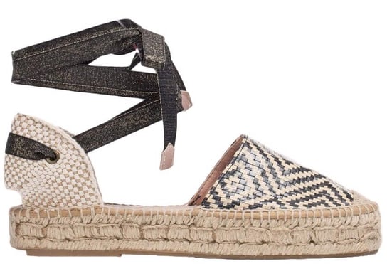 Wonders Espadryle YA-AL02 36 Miami Negro Talon Mecanico Wonders