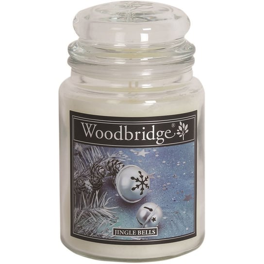 Woodbridge duża świeca zapachowa w szklanym słoju 2 knoty 565 g - Jingle Bells Woodbridge Candle