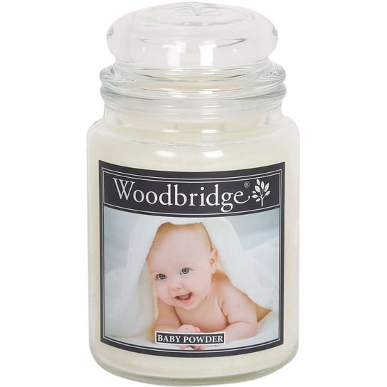 Woodbridge świeca zapachowa w słoju duża 2 knoty 565 g - Baby Powder Woodbridge Candle
