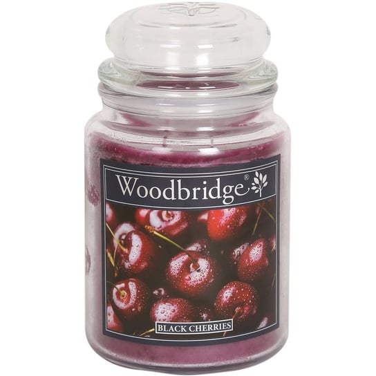 Woodbridge świeca zapachowa w słoju duża 2 knoty 565 g - Black Cherries Woodbridge Candle