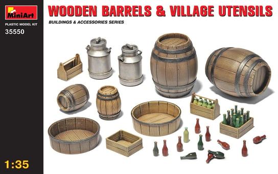 Wooden Barrels and Village Utensils 1:35 MiniArt 35550 MiniArt