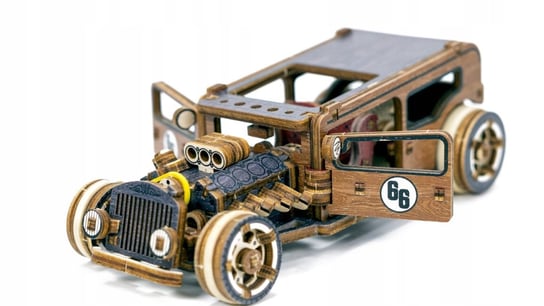 Wooden.City Hot Rod - Limited Edition Drewniane Puzzle 3D Wooden.City