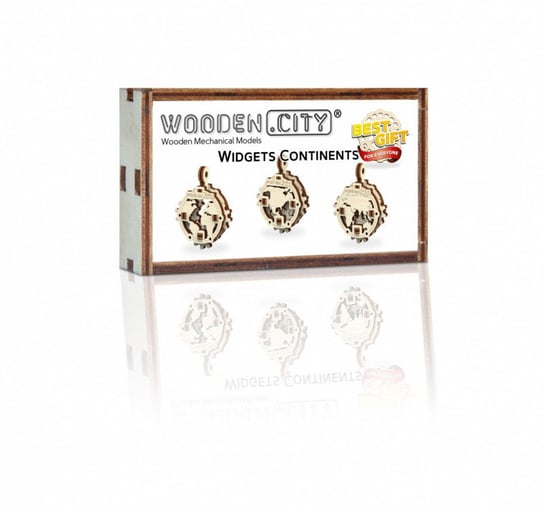 Wooden.City, puzzle 3D Widgets Kontynenty Wooden.City
