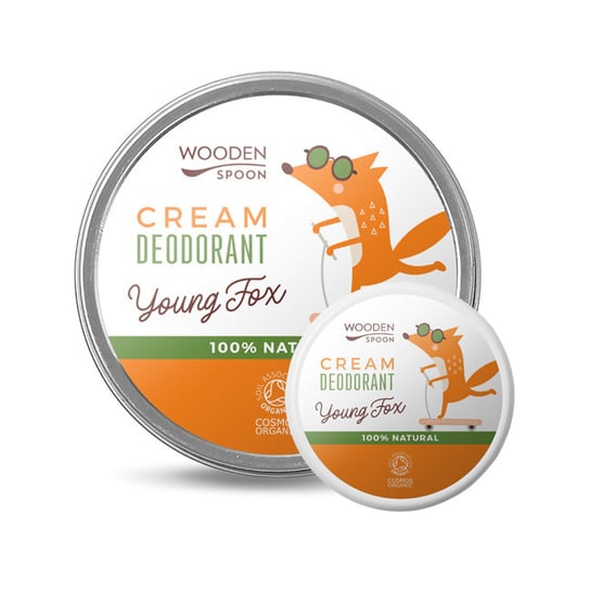 Wooden Spoon, Dezodorant w kremie dla nastolatków, Young Fox, 60ml WOODEN SPOON