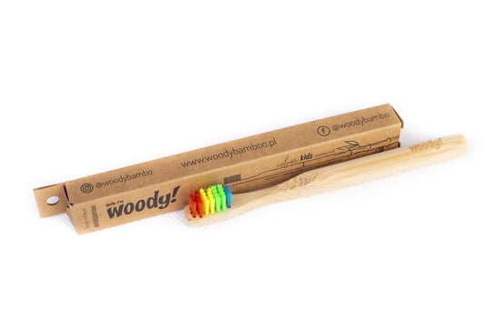 WoodyBamboo, bambusowa szczoteczka do zębów miękka, 1 szt. WoodyBamboo