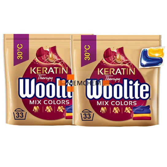 Woolite Mix Colors Kapsułki do Prania Koloru 2 x 33szt Woolite