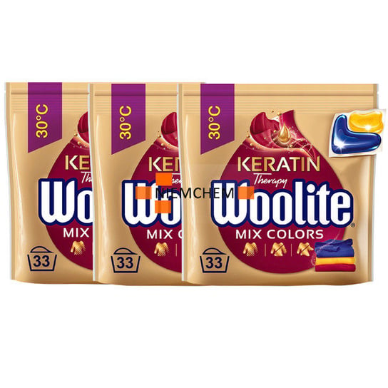 Woolite Mix Colors Kapsułki do Prania Koloru 3 x 33szt Woolite