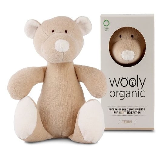 Wooly Organic, Classic Teddy, przytulanka organiczna Miś Wooly Organic