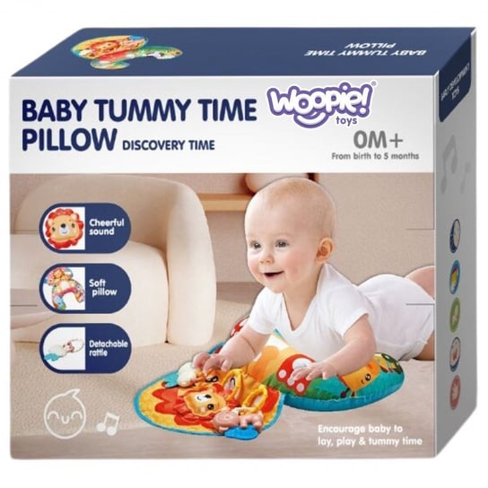 WOOPIE BABY Poduszka Rogal Interaktywna Mata Edukacyjna Grzechotka Gryzak Woopie