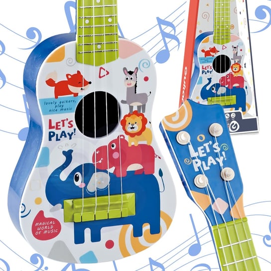 WOOPIE Gitara Klasyczna dla Dzieci Niebieska 57cm Woopie