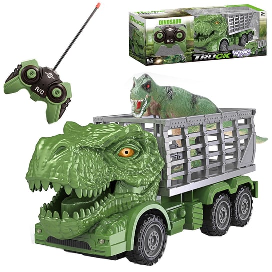 WOOPIE Samochód Zdalnie Sterowany RC Dinozaur Zielony + Figurka Woopie