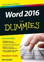 Word 2016 für Dummies Gookin Dan