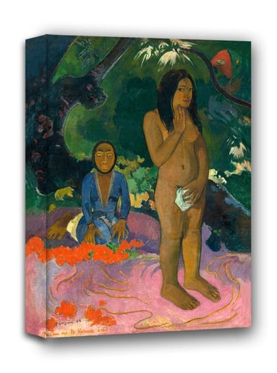 Words of the Devil, Paul Gauguin - obraz na płótnie 70x100 cm Galeria Plakatu
