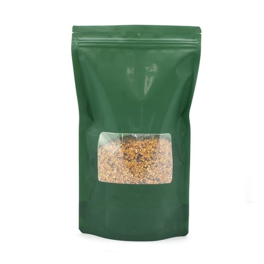 Woreczki DOYPACK zielone 750 ml (10 szt) - wzór DOYG2 BEE&HONEY