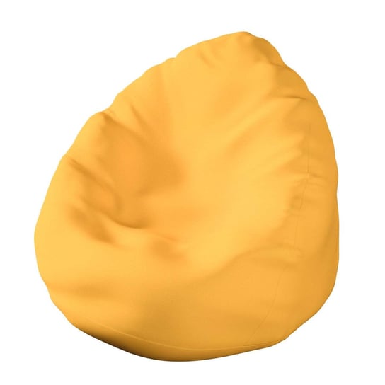 Worek do siedzenia, żółty, Ø50 × 85 cm, Loneta Dekoria
