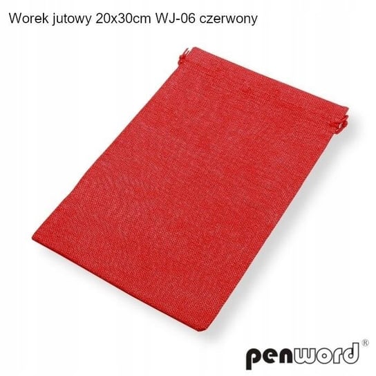 Worek Jutowy 20X30Cm Wj-06 Czerwony Penword PENWORD
