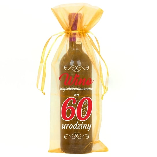 Worek Na Butelkę Organza Złota - Wino Wyselekcjonowane Na 60 (8) Rezon