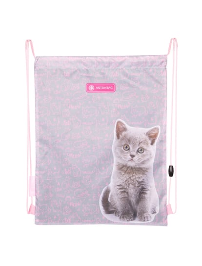 Worek Na Obuwie Astrabag Pinky Kitty, Ad1 ASTRABAG