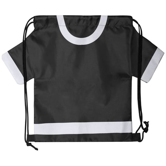 Worek ze sznurkiem "koszulka kibica", rozmiar dziecięcy - czarny UPOMINKARNIA