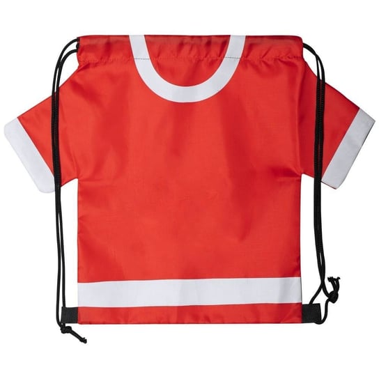 Worek ze sznurkiem "koszulka kibica", rozmiar dziecięcy - czerwony UPOMINKARNIA