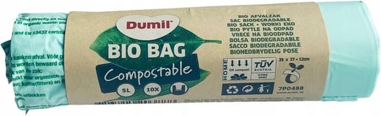 Worki biodegradowalne i kompostowalne DUMIL, 10 szt., 5 l DUMIL