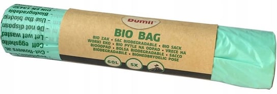 Worki biodegradowalne i kompostowalne DUMIL, 5 szt., 60 l DUMIL