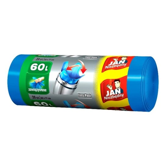 Worki HD JAN NIEZBĘDNY Easy-pack, 60 l, 20 szt. Sarantis