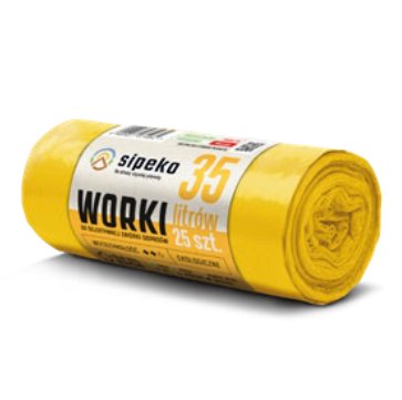 WORKI NA ODPADY LD 35L a'25 żółte Ekostrong Sipeko