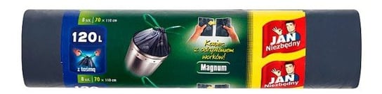 Worki na śmieci JAN NIEZBĘDNY Magnum, 120l, 8 sztuk Sarantis