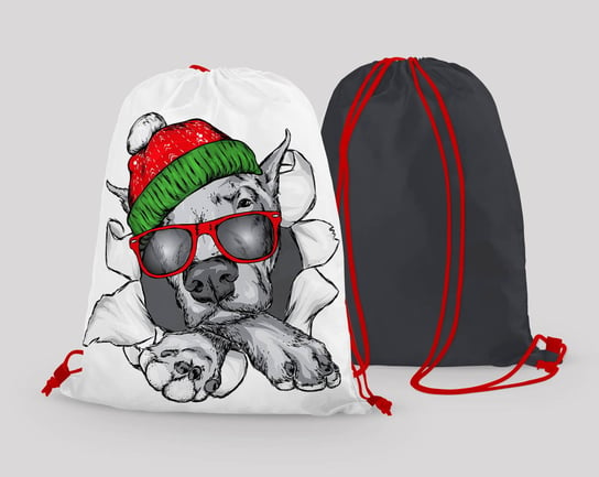 Worko-plecak świąteczny pies WX148 5made