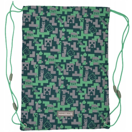 Workoplecak Worek Szkolny Plecak Minecraft Zielony Inna marka
