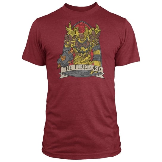World of Warcraft - Ragnaros Stained Glass premium koszulka, czerwony (2XL) World of Warcraft