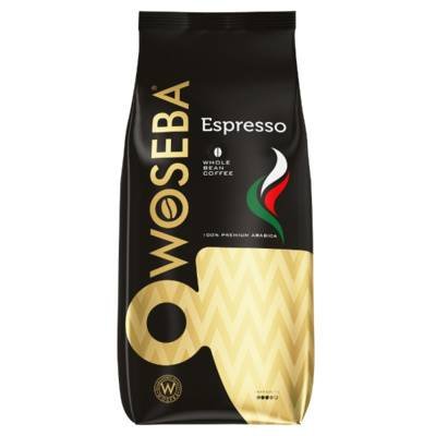 WOSEBA 1kg Espresso Kawa palona ziarnista paczka Woseba