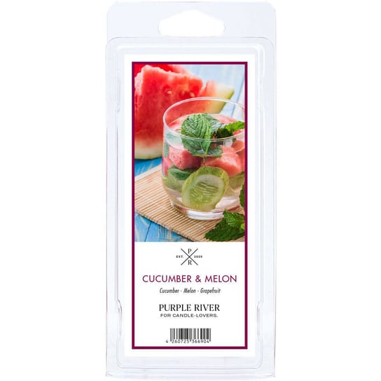 Wosk zapachowy sojowy naturalny Purple River 50 g Arbuz Ogórek Cucumber Melon Inna marka