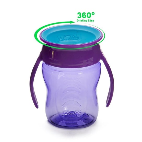 Wow Cup, Baby, Kubek treningowy 360 °, Fioletowy, 207 ml Wow Cup