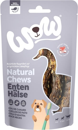 WOW Natural Chews Entenhӓlse - suszone szyje kacze (250g) WOW