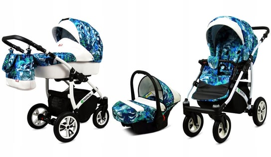 Wózek 3w1 dziecięcy spacerówka BabyLux Tropical BabyLux