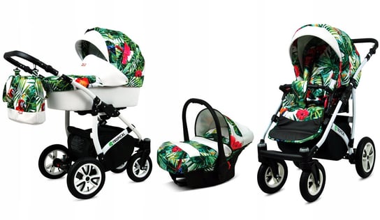 Wózek 3w1 dziecięcy spacerówka BabyLux Tropical BabyLux