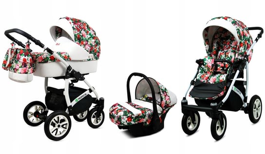 Wózek 3w1 dziecięcy spacerówka BabyLux Tropical BabyLux