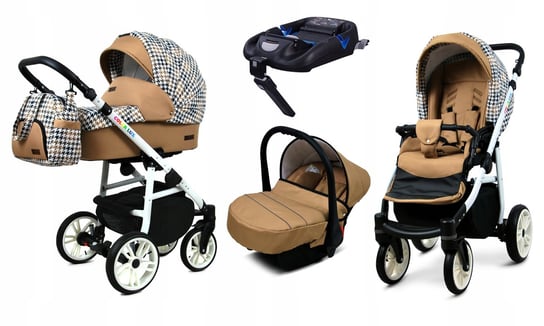 Wózek 4w1 dziecięcy BabyLux ColorLux + baza Isofix BabyLux