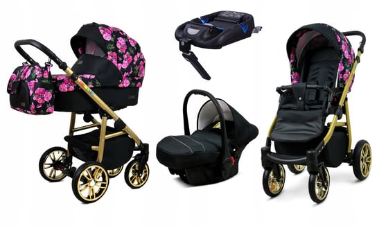 Wózek 4w1 dziecięcy BabyLux ColorLux + baza Isofix BabyLux