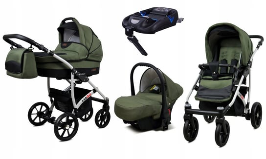 Wózek 4w1 dziecięcy BabyLux Largo + baza ISOFIX BabyLux